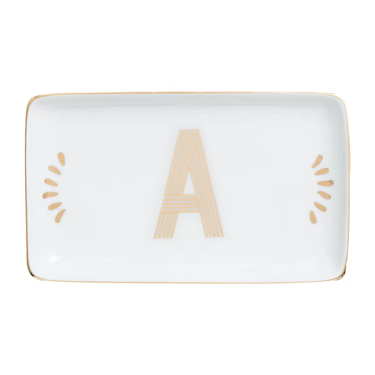 Bitossi Home Rectangular Tray Letter A Outlet