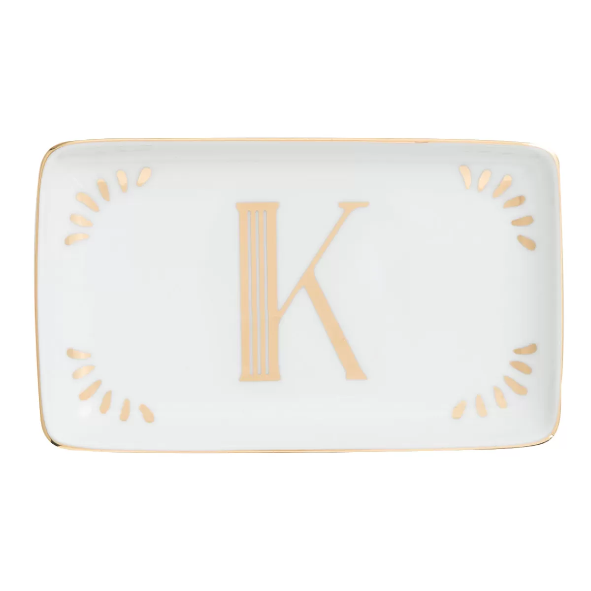 Bitossi Home Rectangular Tray Letter K Clearance