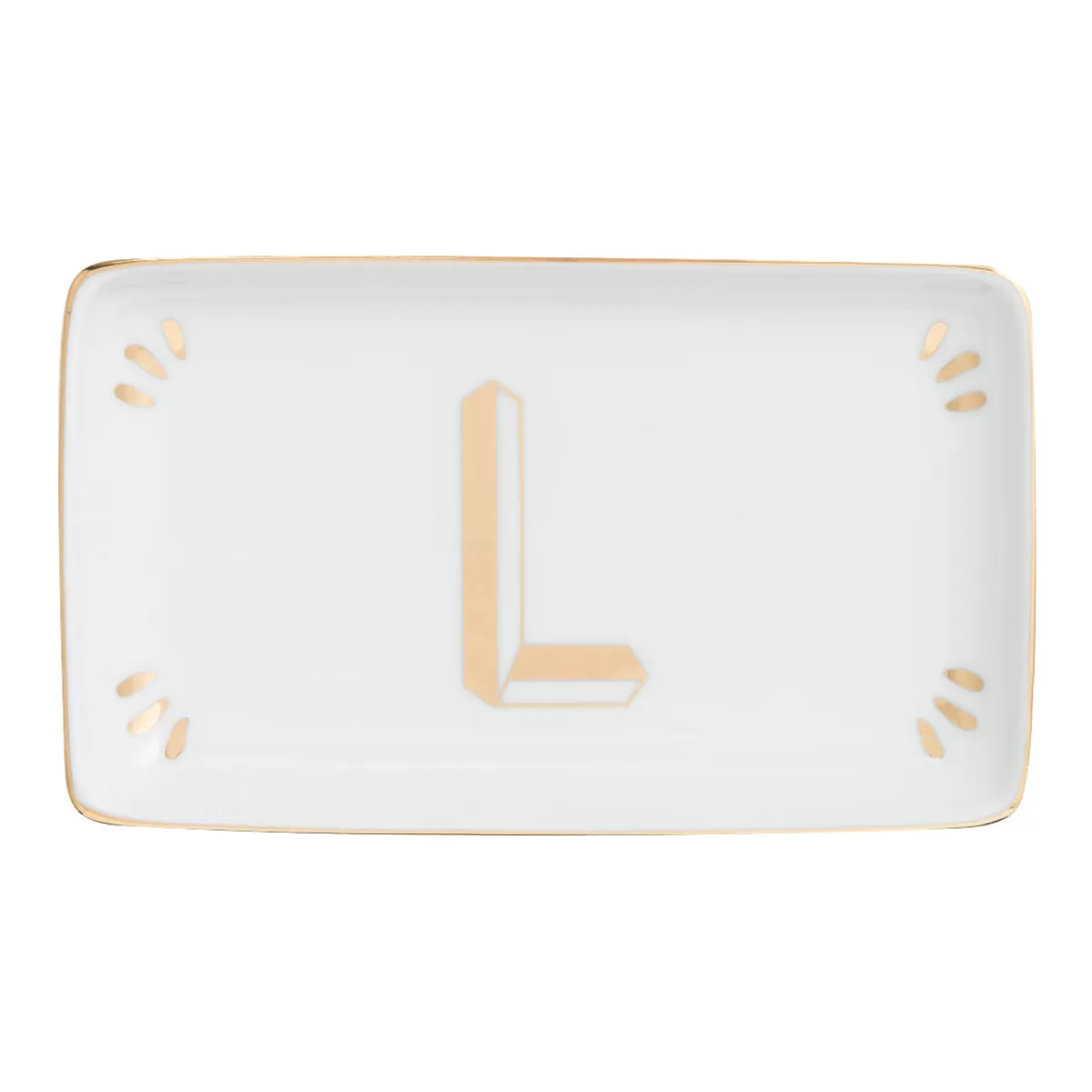 Bitossi Home Rectangular Tray Letter L Store