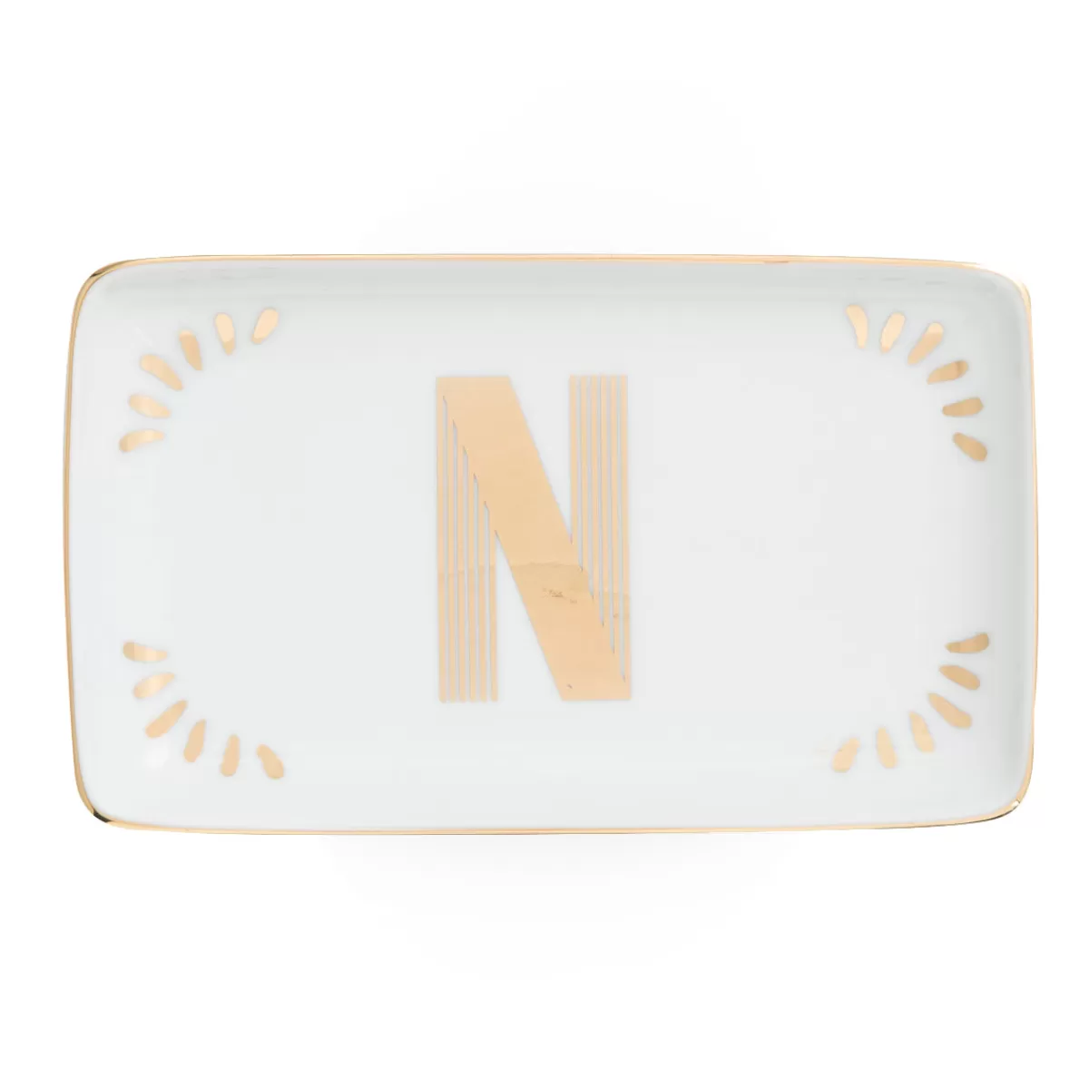 Bitossi Home Rectangular Tray Letter N Cheap