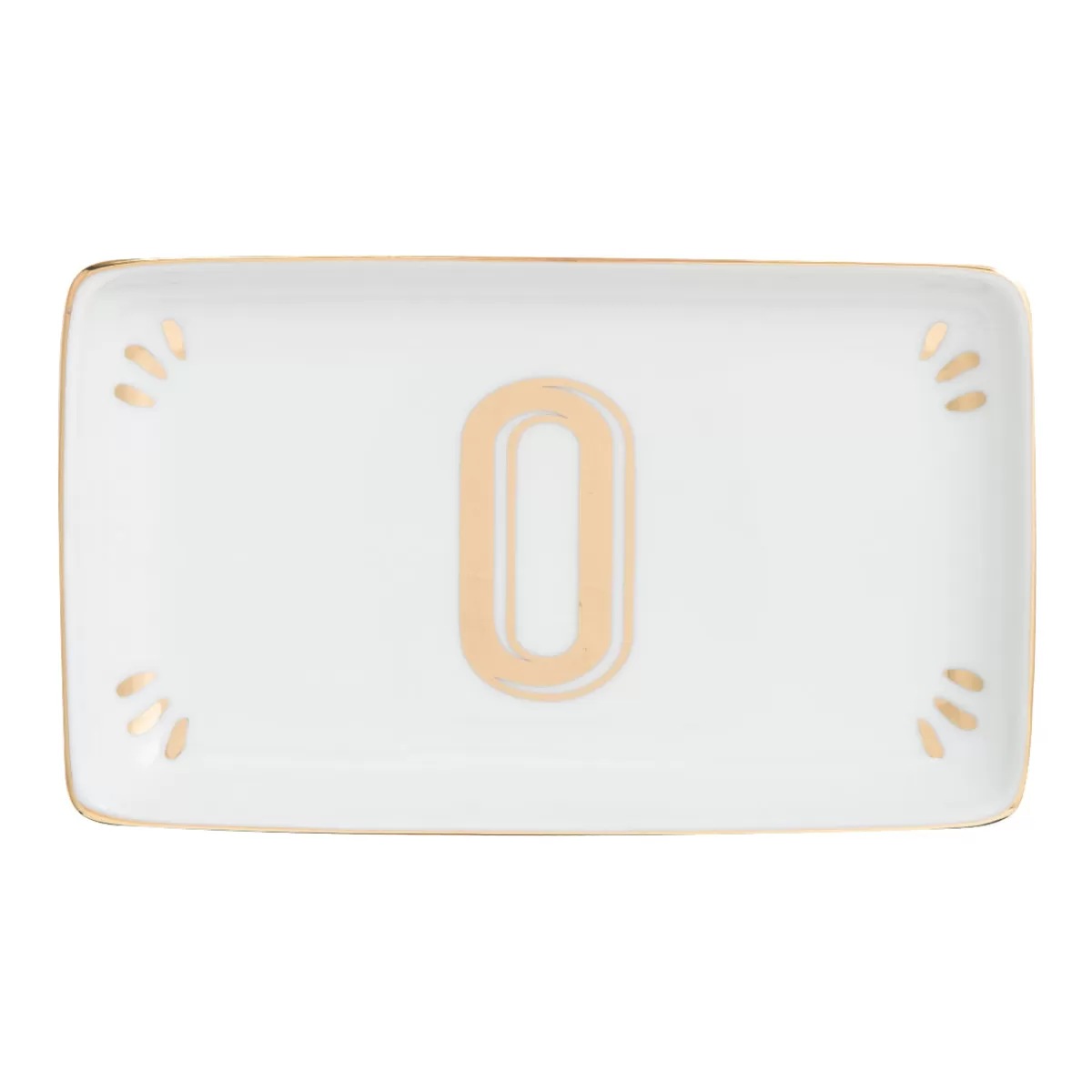 Bitossi Home Rectangular Tray Letter O Hot