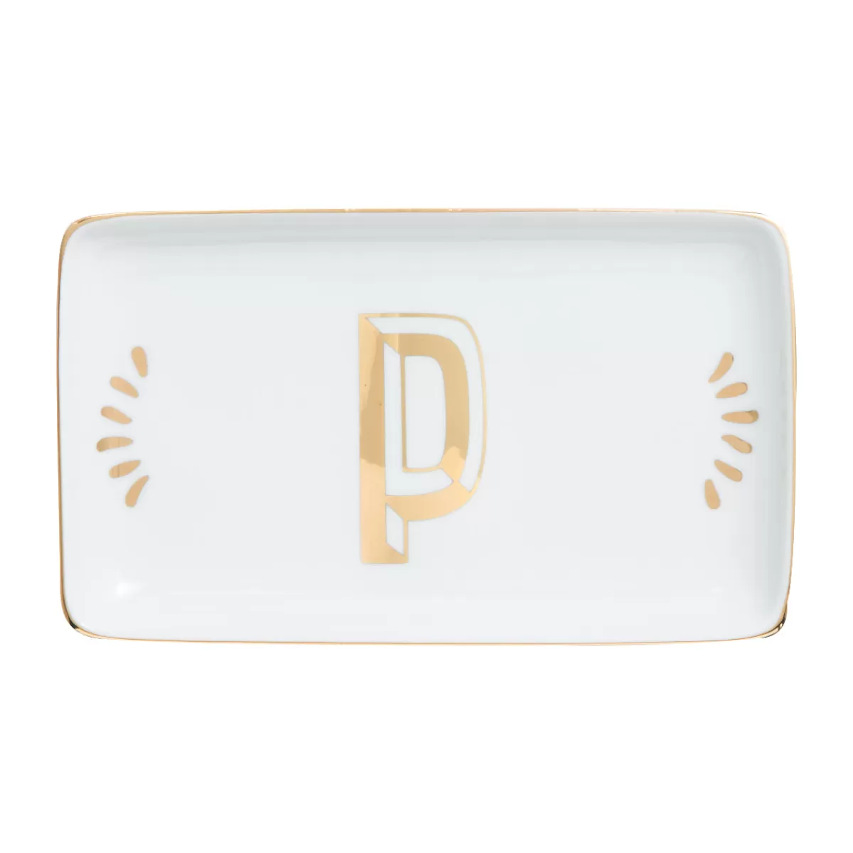 Bitossi Home Rectangular Tray Letter P Shop