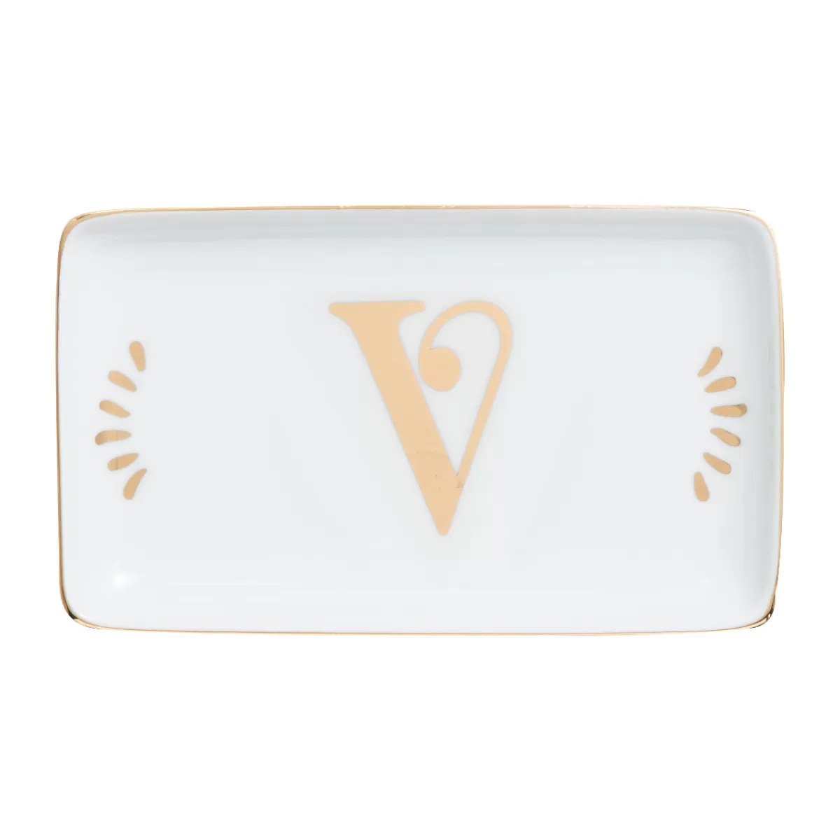 Bitossi Home Rectangular Tray Letter V Online