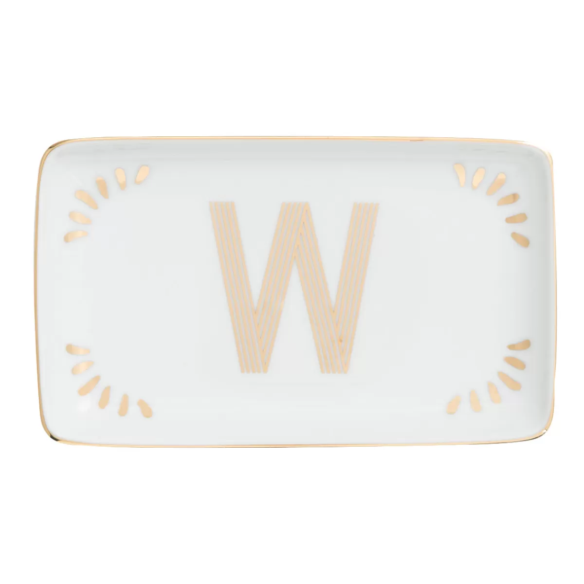 Bitossi Home Rectangular Tray Letter W Discount