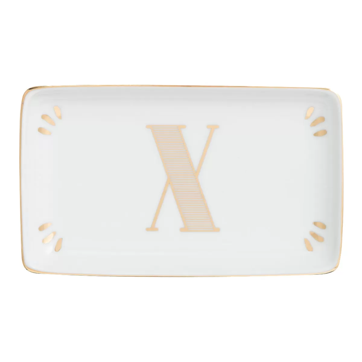 Bitossi Home Rectangular Tray Letter X Fashion