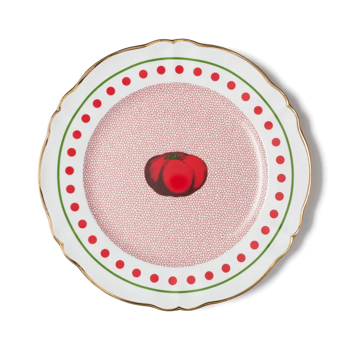 Bitossi Home Round Tray Tomato Hot