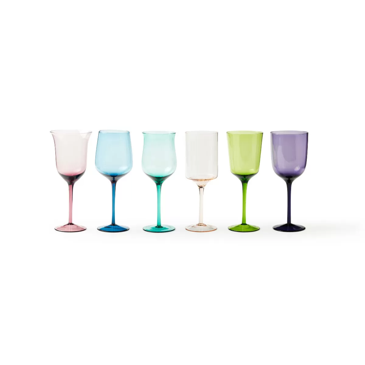 Bitossi Home Set 6 Goblets Mixed Shapes Cheap