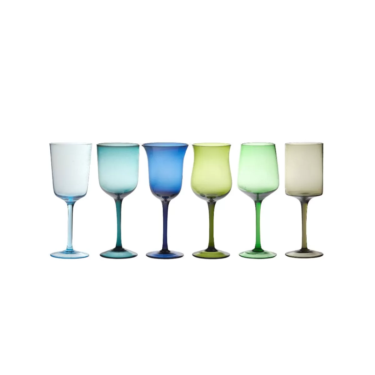 Bitossi Home Set 6 Goblets Mixed Shapes Outlet