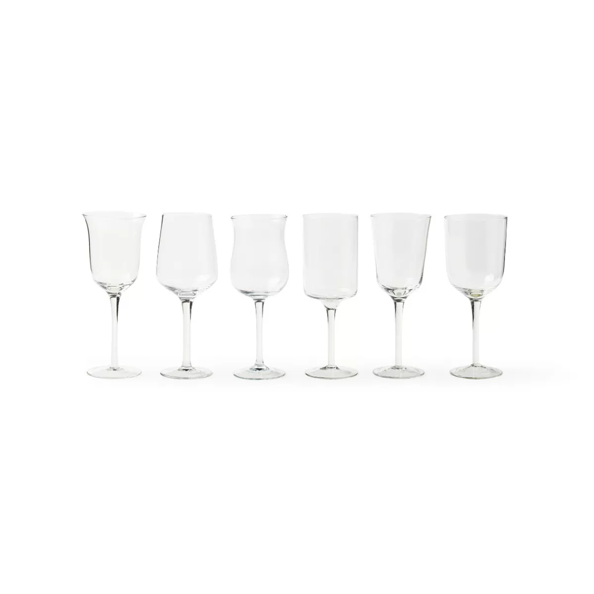 Bitossi Home Set 6 Goblets Mixed Shapes Flash Sale