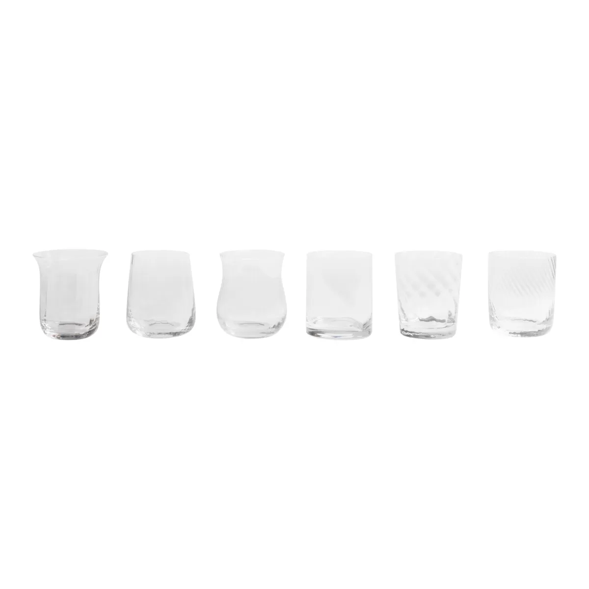 Bitossi Home Set 6 Tumbler - Clear Texture New