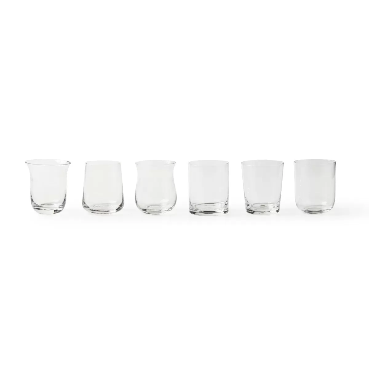 Bitossi Home Set 6 Tumblers Mixed Shapes Best Sale