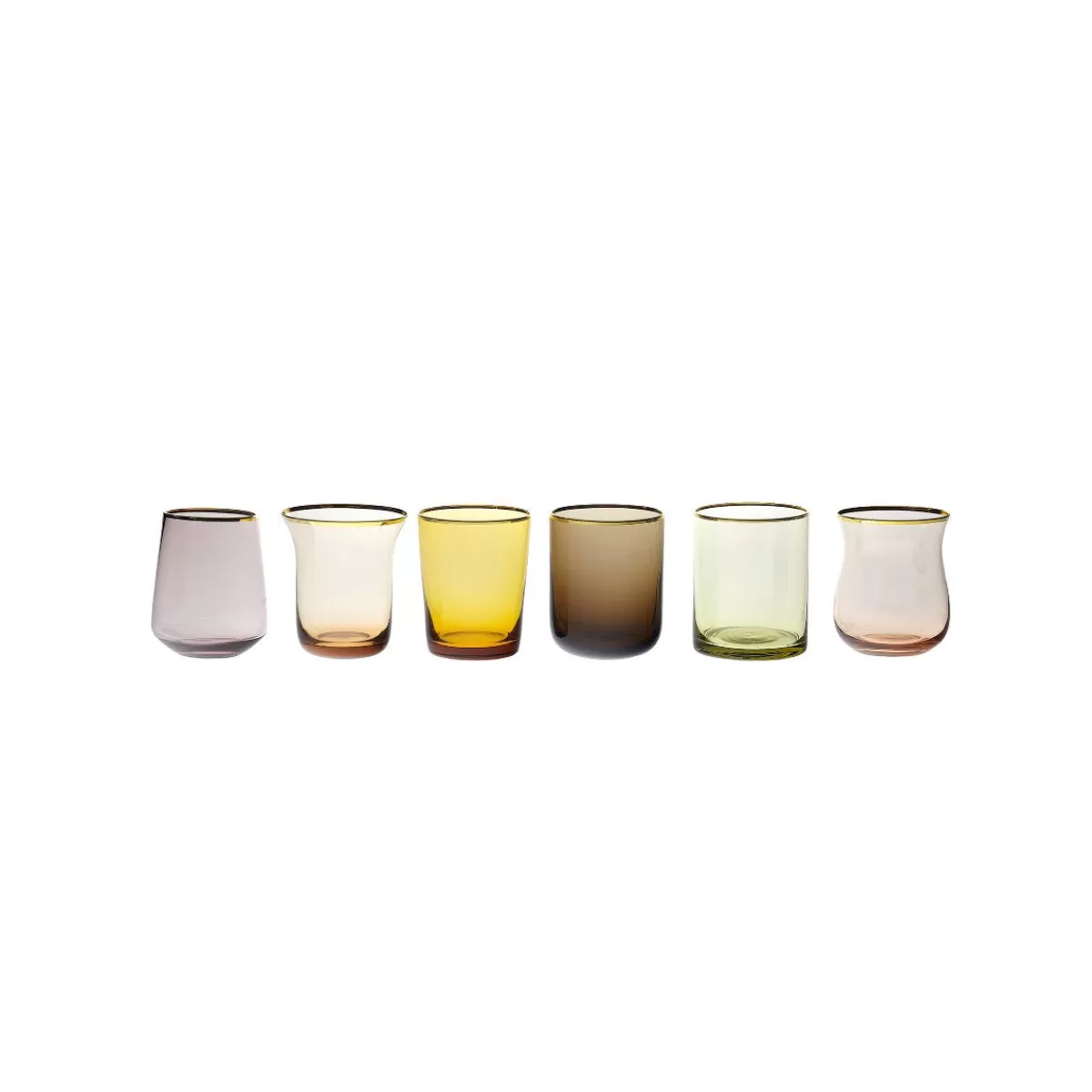 Bitossi Home Set 6 Tumblers Mixed Shapes Best